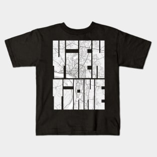 Vientiane, Laos City Map Typography - Light Kids T-Shirt